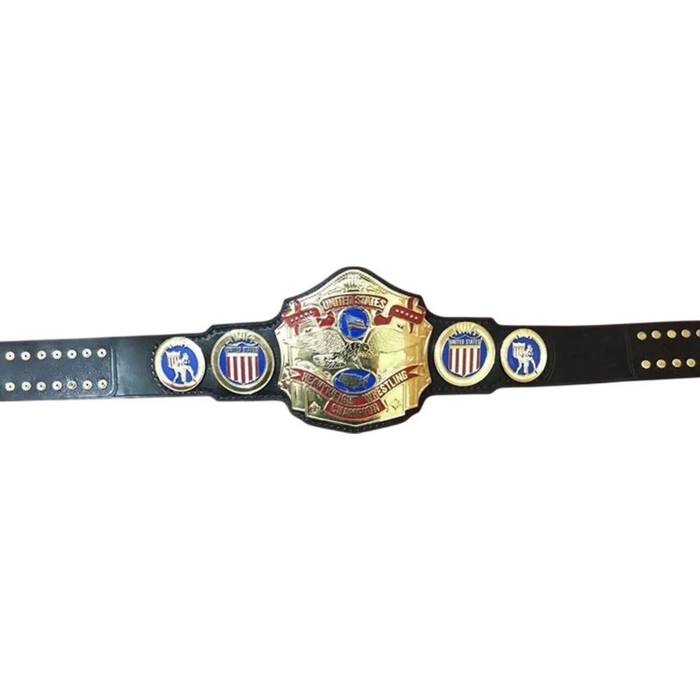NWA US HEAVYWEIGHT 24K Gold Zinc Championship Belt