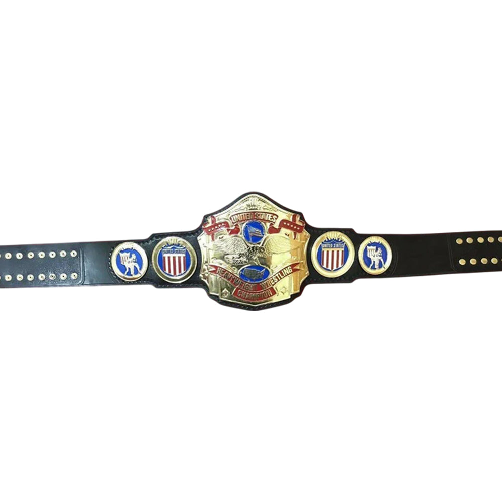 NWA US HEAVYWEIGHT 24K Gold Zinc Championship Belt